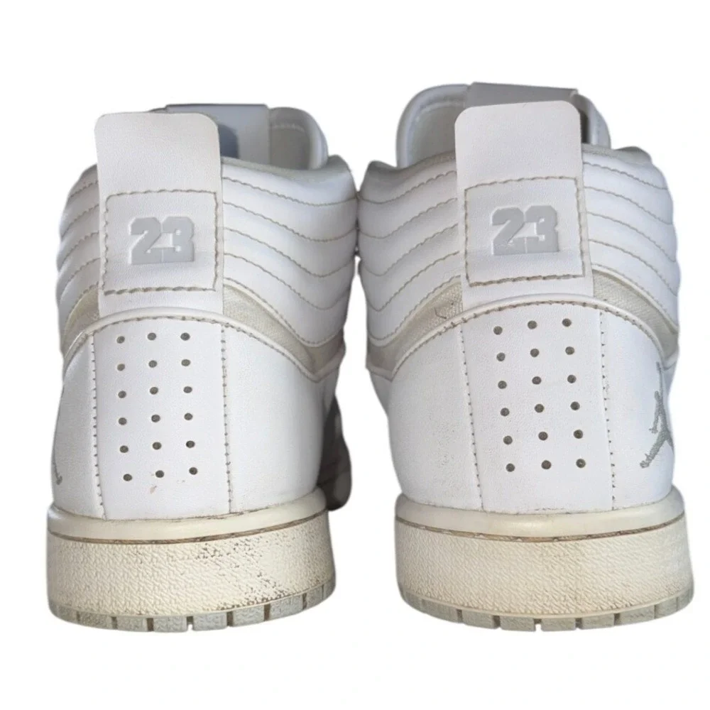 Nike Air Jordan Heritage All‎ White Basketball Sneakers Size 8 886312-100